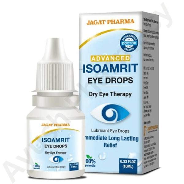 Jagat Pharma Isoamrit Ayurvedic Eye Drops for Dry Eyes (10ml)