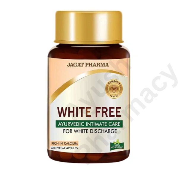 Jagat Pharma White Free Ayurvedic Capsules (60caps)