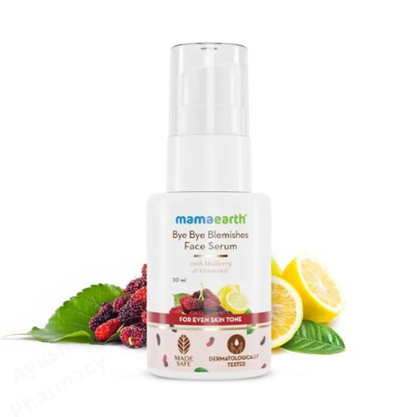 Mamaearth Bye Bye Blemishes Face Serum with Mulberry and Vitamin C for Even Skin Tone (30ml)