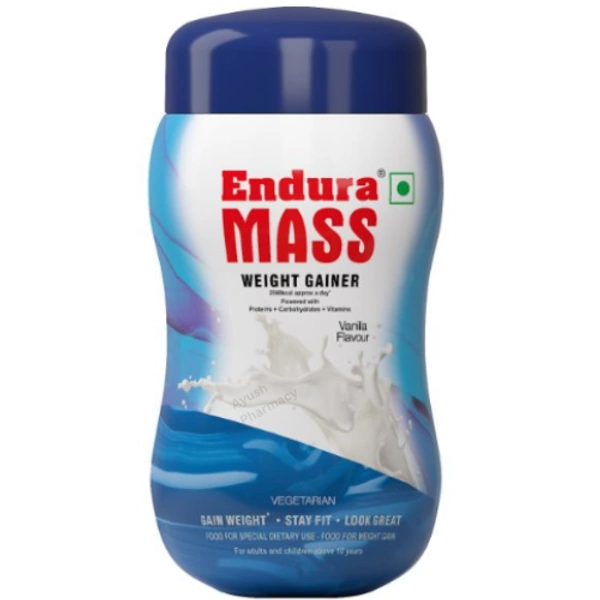CIPLA Endura Mass Weight Gainer (500gm) - Vanilla, 500 gm