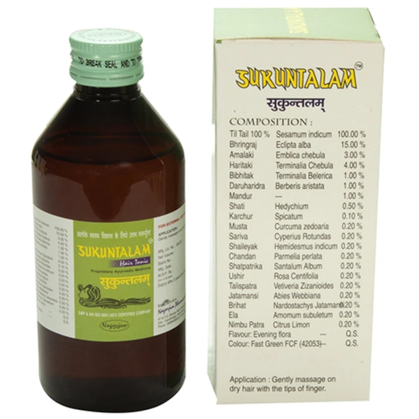 Nagarjun Pharmaceuticals Nagarjun Sukuntalam Hair Tonic (100ml) - 100ml