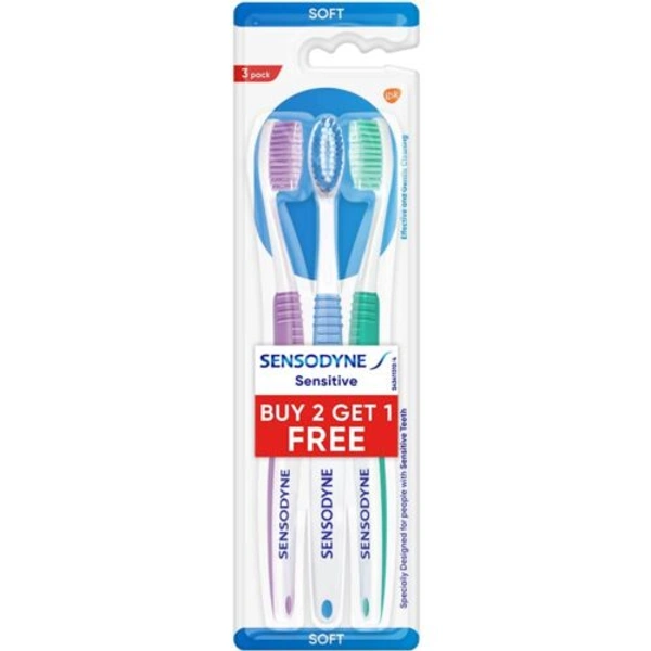 GlaxoSmithKline Sensodyne Sensitive Soft Toothbrush (Buy 2 Get 1 Free)