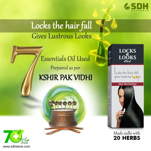 Dhanwantri, Hair Fall Shree Dhanwantri Herbals Looks n Looks Hair oil (100ml)