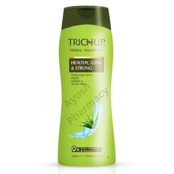 VASU Healthcare Pvt Ltd Trichup Healthy Long & Strong Natural Shampoo (400ml) - 400 ml