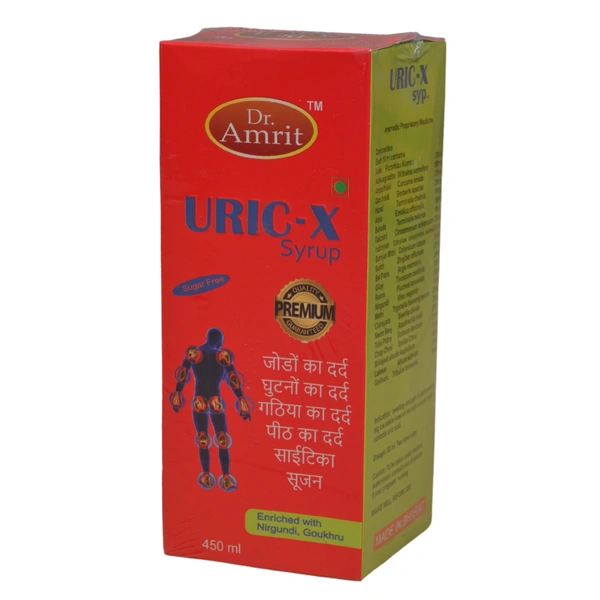 Dr. Amrit HealthCare Dr. Amrit Uric-X Syrup (450ml) - To Control Uric Acid