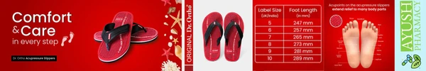 Dr. Ortho Acupressure Slippers