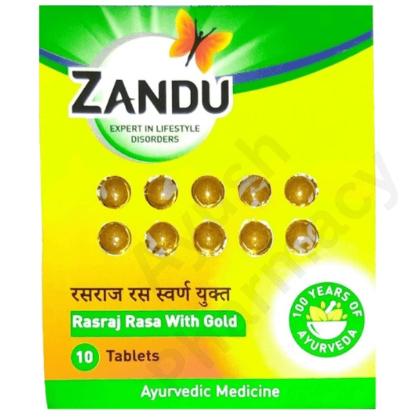 Zandu Rasraj Rasa with Gold (10Tab)