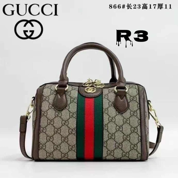 Gucci Speedy Model WITH GUCCI CARRY DUST BAG WITH CHAIN TAG WITH  BRANDING ON RUNNER & INNER TAG SLING & TRENDY HANDBAG - Brown, 10/9