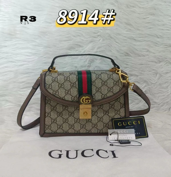 GUCCI OPHIDIA TOP HANDLE BAG* IN STOCK 😍**PREMIUM QUALITY**WITH DUST COVER,BILL , INVOICE AND TAG 🤑 - Brown, 10 By 7 Inches