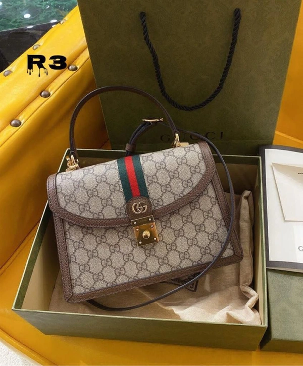 GUCCI OPHIDIA TOP HANDLE BAG* IN STOCK 😍**PREMIUM QUALITY**WITH DUST COVER,BILL , INVOICE AND TAG 🤑 - Brown, 10 By 7 Inches