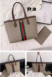 *LATEST GUCCI OPHIDIA TOTE**12A QUALITY**WITH GUCCI DUST COVER *WITH SAME GUCCI POUCH WITH BOX - Brown, 11/17 Inches