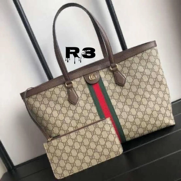 *LATEST GUCCI OPHIDIA TOTE**12A QUALITY**WITH GUCCI DUST COVER *WITH SAME GUCCI POUCH WITH BOX - Brown, 11/17 Inches