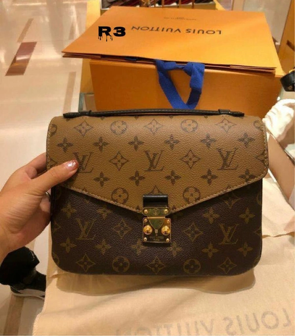 *LOUIS VUITTON*LV METIS POCHETTE  HIGH QUALITY LEATHERITE BAGS WID ORIGINAL LV DUSTBAG AND DETAILINGS with box - Brown, 10/8
