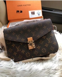 *LOUIS VUITTON*LV METIS POCHETTE  HIGH QUALITY LEATHERITE BAGS WID ORIGINAL LV DUSTBAG AND DETAILINGS with box - Brown, 10/8