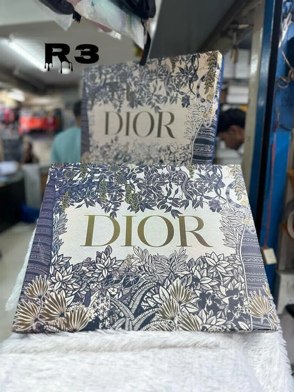 *CHRISTIAN DIOR BOOK TOTE*HEAVY QUALITY**IN PU LEATHER**MIDDLE EMBROIDERY **HIGHEND PREMIUM QUALITY*WITH DUST COVER, AND DETAILING*WITH ZIP * - Black, 13/16