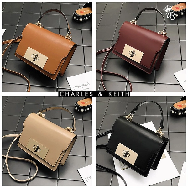 BRAND - *CHARLES & KEITH**_Imported Good Quality Crossbody Bags - White, 7*6