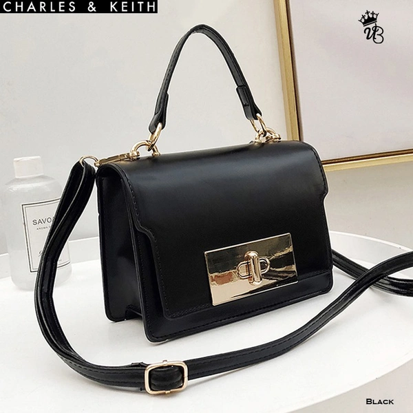 BRAND - *CHARLES & KEITH**_Imported Good Quality Crossbody Bags - White, 7*6