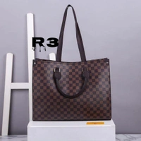 LOUIS VUITTON   ON THE Go BIG SIZE TOTE WITH OG DUST COVER    12A COPY SUPERIOR LEATHERSIZEWITH BOX - Brown, 13/16