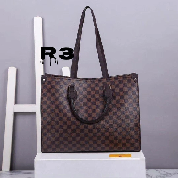 LOUIS VUITTON   ON THE Go BIG SIZE TOTE WITH OG DUST COVER    12A COPY SUPERIOR LEATHERSIZEWITH BOX - Brown, 13/16