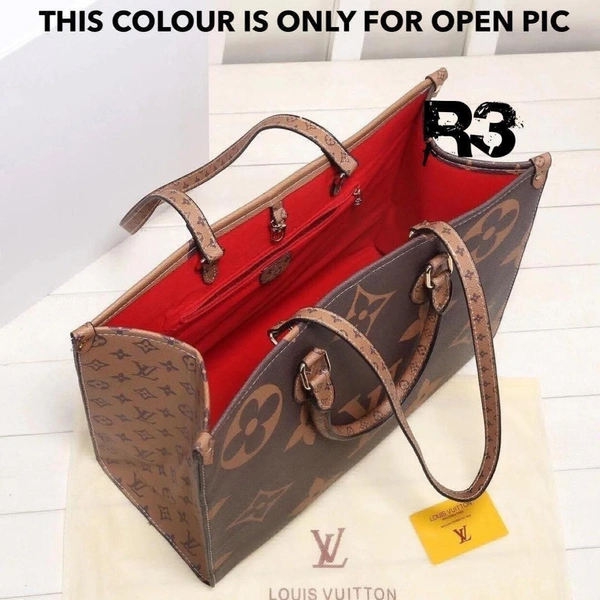 LOUIS VUITTON   ON THE GOMIRROR COPY   BIG SIZE TOTE WITH OG DUST COVER SUPERIOR LEATHER WITH BOX - 13/16