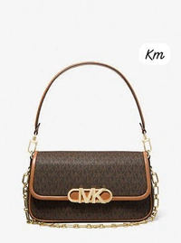 Michael Kors Parker Shoulder Chain - Brown, 7" 10"