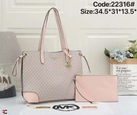 *MICHAEL KORS* *EDITH LARGE MONOGRAM TOTE BAG* *12A QUALITY* *WITH BRANDED DUSTCOVER* _ - Brown, 14*12