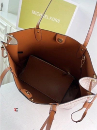 *MICHAEL KORS* *EDITH LARGE MONOGRAM TOTE BAG* *12A QUALITY* *WITH BRANDED DUSTCOVER* _ - Brown, 14*12