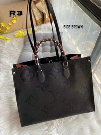 *LOUIS VUITTON**ONTHEGO MONOGRAM*      *MM LEOPARD  BLACK**12A QUALITY / MIRROR COPY*BRAND DUSTCOVER  - 12*16, Black