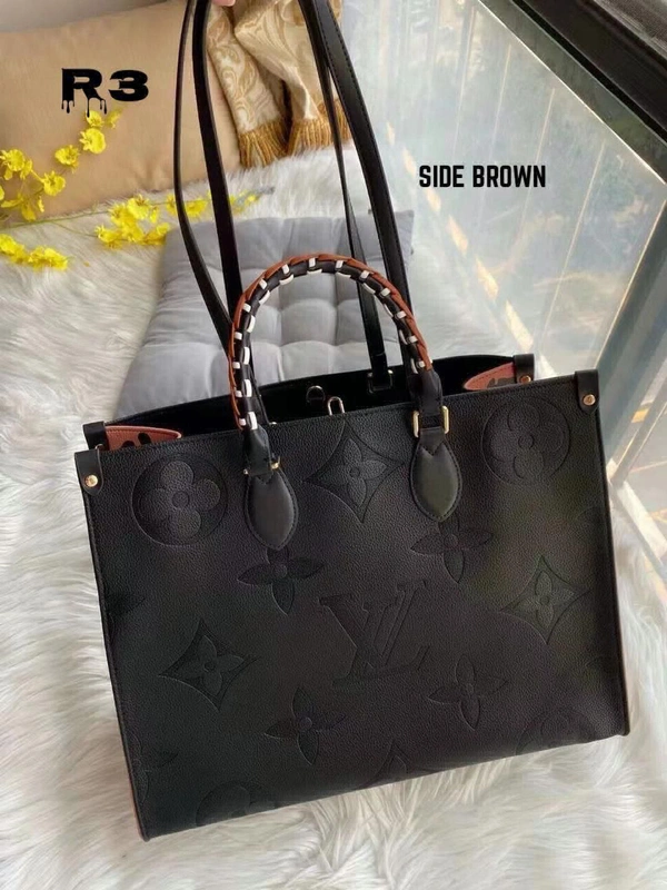 *LOUIS VUITTON**ONTHEGO MONOGRAM*      *MM LEOPARD  BLACK**12A QUALITY / MIRROR COPY*BRAND DUSTCOVER  - 12*16, Black