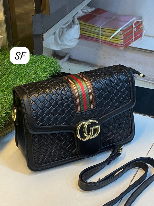 *IMPORTED* HIGH END QAULITY LEATHER GUCCI CROSS BODY SLING BAG FOR WOMEN  - 6/9, Brown