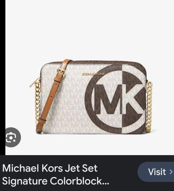 *MICHAEL KORS JET SET CAMERA CROSSBODY SLING - Brown, 9/6"