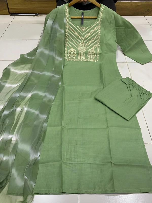 99 Fashion Bazaar  Kurta Set with Dupatta in Pure Soft Cotton Fabric - Eastern Blue, M