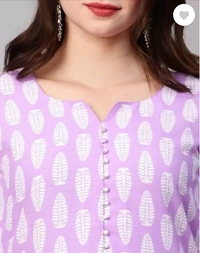 99 Fashion Bazaar Women's Daily Wear Digital Printed Kurti Set - Electric Violet, L
