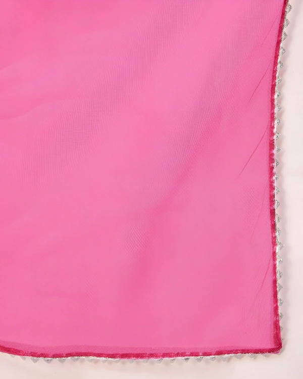 99 Fashion Bazaar Kurta Set with Dupatta in Cotton Fabric  - Magenta / Fuchsia, XXL