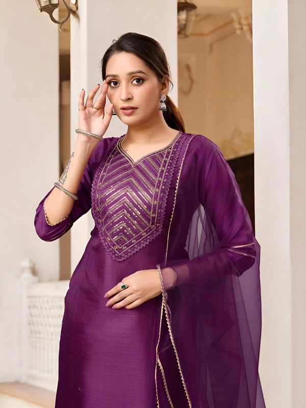 99 Fashion Bazaar Kurta Set with Dupatta in Cotton Fabric  - Cardinal Pink, L