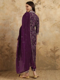 99 Fashion Bazaar Beautiful Straight Emboridery Women's Kurti Set  in Heavy Viscose Fabric  - Mardi Gras, XXL