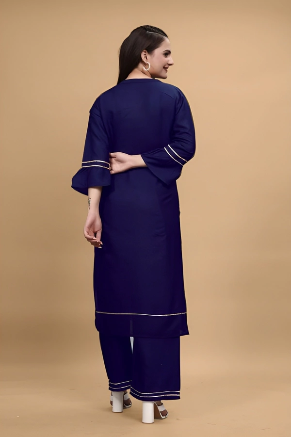 99 Bazaar  Kurta Set in Pure Rayon Foil Printed Fabric  - Stratos, XL