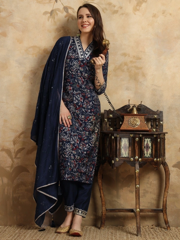 99 Fashion Bazaar Beautiful Straight Emboridery Women's Kurti Set  in Heavy Viscose Fabric  - Arapawa, L