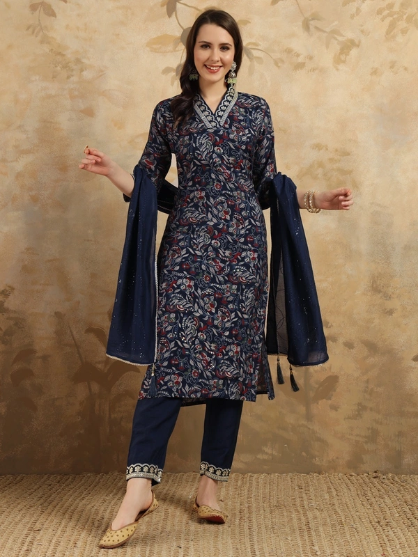 99 Fashion Bazaar Beautiful Straight Emboridery Women's Kurti Set  in Heavy Viscose Fabric  - Arapawa, L