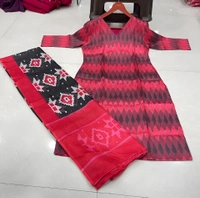 99 Fashion Bazaar Straight Kurti with Dupatta in Pure Cotton Fabric  - Guardsman Red, XL
