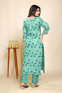 99 Fashion Bazaar Kurta Set in 100% Cotton Digital Printed Fabric  - Pelorous, S