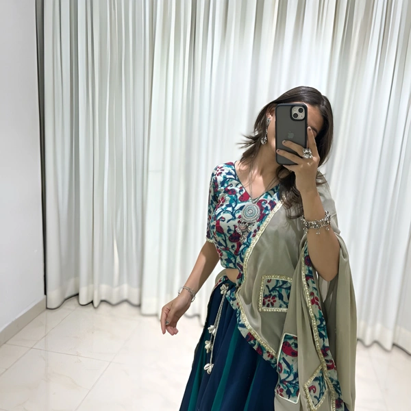 99 Fashion Bazaar Navratri Collection of Lehenga Choli with Dupatta in Pure Rayon Fabric - Gigas, free size