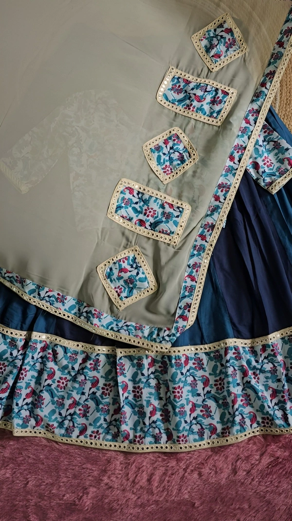 99 Fashion Bazaar Navratri Collection of Lehenga Choli with Dupatta in Pure Rayon Fabric - Gigas, free size