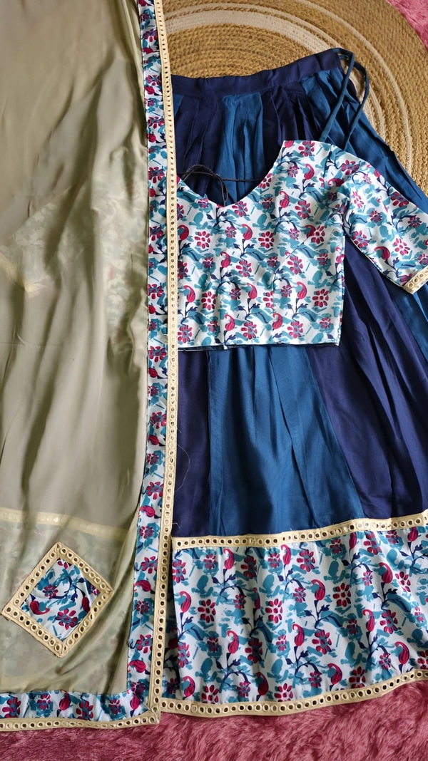 99 Fashion Bazaar Navratri Collection of Lehenga Choli with Dupatta in Pure Rayon Fabric - Gigas, free size