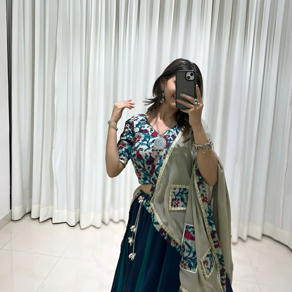 99 Fashion Bazaar Navratri Collection of Lehenga Choli with Dupatta in Pure Rayon Fabric - Gigas, free size