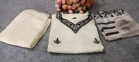 99 Fashion Bazaar  Kurti Set with Dupatta in Cotton Blend Fabric - White, XXL