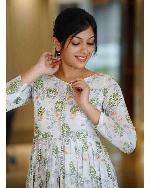 99 Fashion Bazaar Casual Wear Kurti for Office Dressup  - S, Green Smoke