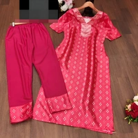 99 Fashion Bazaar Kurti Set in Beautiful Prints - Wild Watermelon, XXL