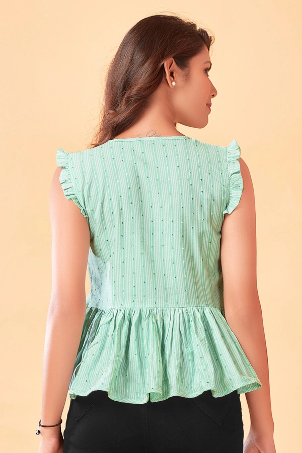 99 Fashion Bazaar Western Casual Pure Cotton Crop Top. - S, De York