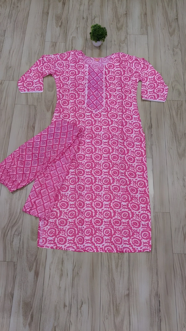 99 Fashion Bazaar Women's Daily Wear Digital Printed Kurti Set - Bittersweet, S